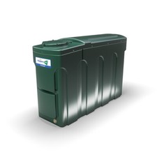 TITAN 2000L BUNDED Slimline Domestic Heating Oil Tank with Watchman & Outlet Kit