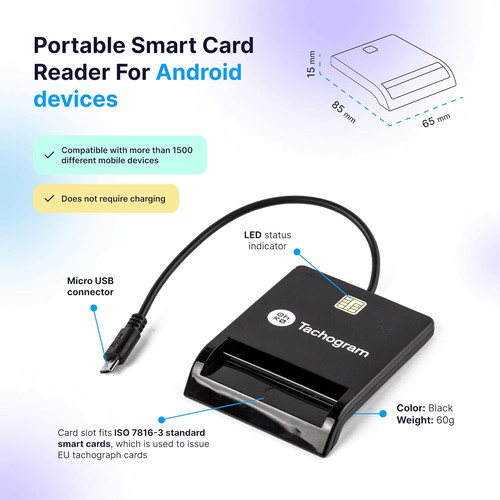 Digital tachograph card reader - digital,