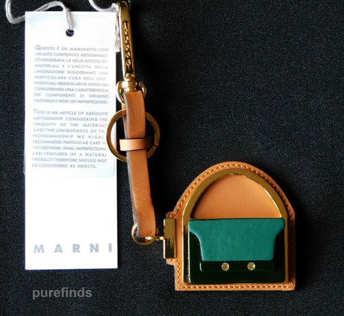 Marni leather keyring - marni,