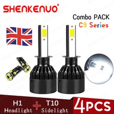 H1 (448) 120w BRIGHT Xenon White Car Headlight Bulbs 12v W5W Led T10 Sidelights