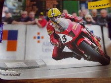 Joey Dunlop/ John McGuinness signed Large poster. TT, UGP, Superbikes.