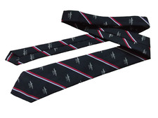 Tie Necktie Mens Vintage Retro ROYAL NAVY 1ST DEFENCE 1942-45 HMS 