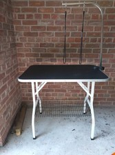 Portable Dog Grooming Table with Accessories Adjustable Arm