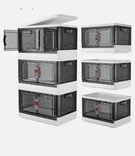 SavvyStor 45L Storage Boxes with Lids – 3 Pack Large Plastic Bins