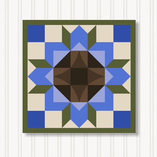 Barn quilt square - 8, sizes