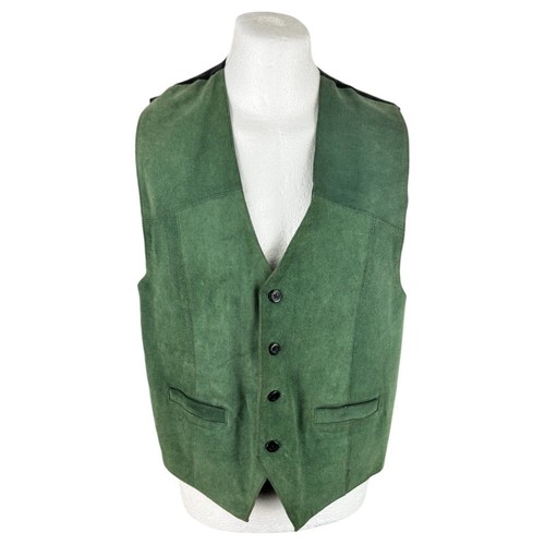 Leon jean waistcoat green - leon,