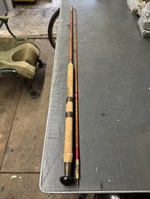 A. W. GAMAGES LONDON 7’ 2 PIECE SPLIT CANE SALMON/PIKE HEAVY SPINNING ROD