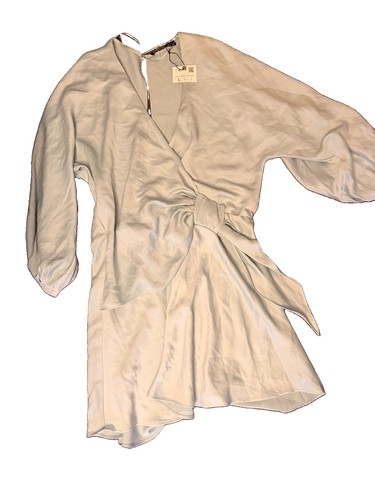 Zara wrap detail sort dress - sort,