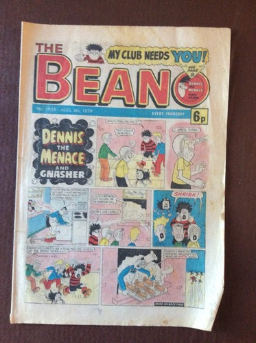 Box rare beano comic - j,