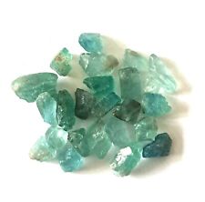 10pcs Natural Apatite Rough Marine Green Colour, Freeform Facet Grade Gemstones