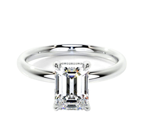 14k white gold lab grown - white,