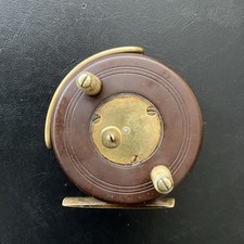 VINTAGE SLATER STYLE 3” EBONITE/BRASS REEL