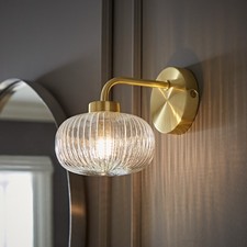 Brushed gold wall light - wall,