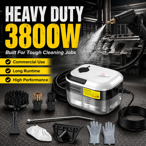 Heavy duty 3800w steam cleaner - heavy,