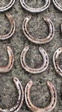 5 x Steel Horseshoes old