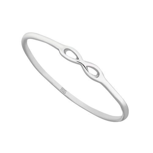 Sterling silver 1mm - silver, infinity