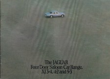 JAGUAR FOUR DOOR SALOON CAR RANGE SERIES 2, XJ3.4, 4.2 & 5.3 BROCHURE.