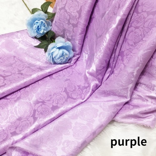 Rose floral faux silk satin - faux,