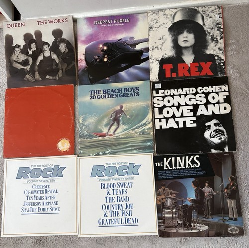 Classic rock vinyl job lot - rock,