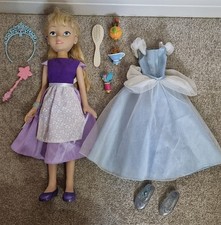 RARE My Interactive Princess Talking Cinderella Doll Playmates 2001 with outfits