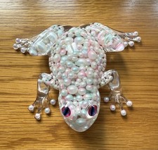 Resin Handmade Frog. White