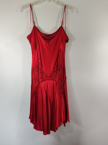 Vintage red silk beaded - vintage,