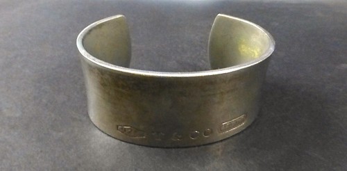 Vintage wide cuff - wide, tiffany
