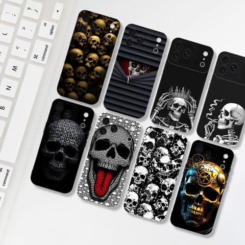 Scary skull skeleton phone - scary,