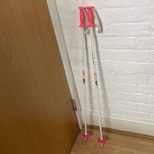 Pink head ski pole 100cm - x,