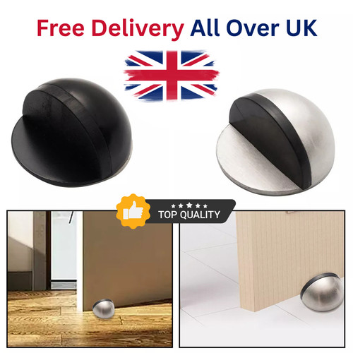 Door stop floor wall oval - floor,