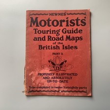 Vintage NEWNES Motorists Touring Guide & Road Map British Isles, Part 3 1926