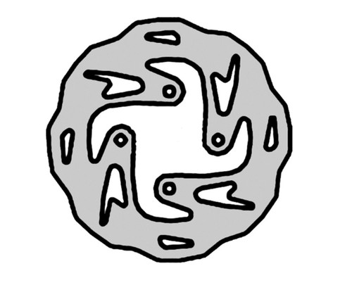 Rear brake disc for gas - ,