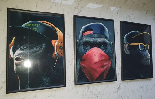 Banksy wise monkeys set of - wise,