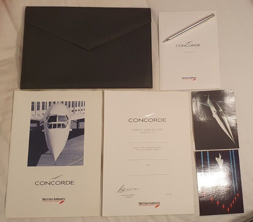Concorde flight - b.a.,