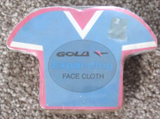 Gola 2004 Football Shirt Shaped Expanding Face Cloth Flannel 100% Cotton