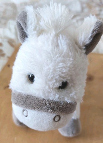 Soft plush donkey - plush, white