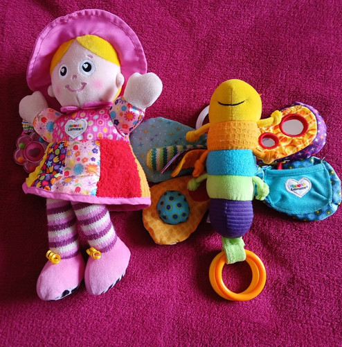 Two lamaze plush sensory toys - two,