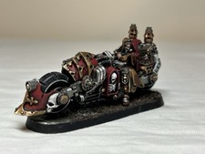 Games Workshop Warhammer 40k Inquisitor On Bike Proxy Grim Skull Painted