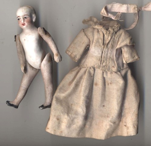 Minature porcelain doll - porcelain,
