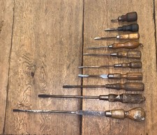 JOB LOT OF TEN VINTAGE WOODEN