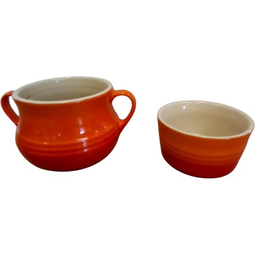 Creuset orange two - le, two-piece
