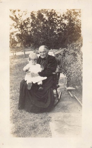 1926 old woman holding - 1926, baby