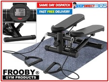 Mini Stepper LCD Display Home Workout Machine Arm Leg Exercise with Rope Mat 452