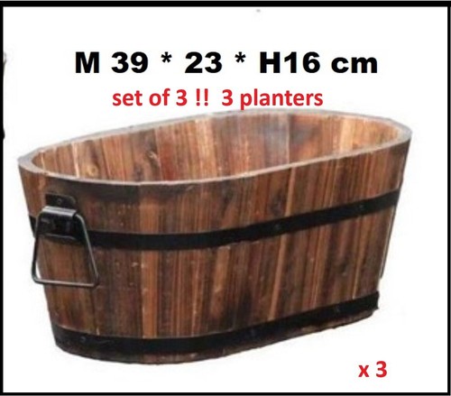 Set oval burnt - set, 15"