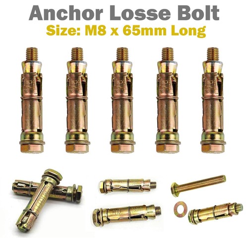 Loose bolt shield anchors - loose,