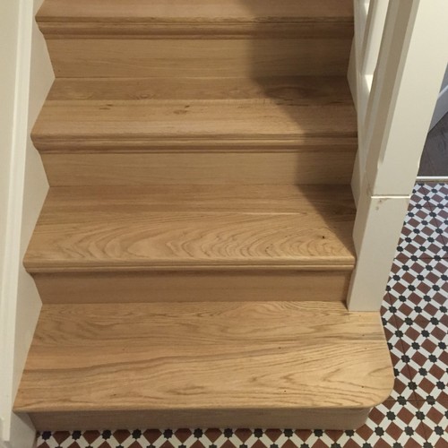 Oak stair cladding bottom - stair,