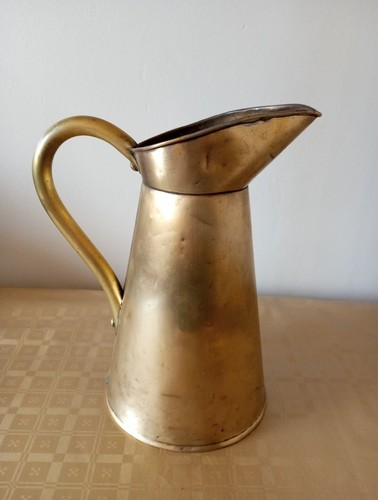 Vintage copper jug vase - vintage,