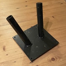 Heavy Duty Double 28mm Flag Pole Holder - Continuous Welding