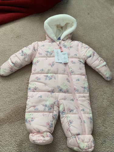 Girls pink snowsuit - pink,