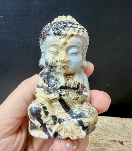 Crystal picture jasper buddha - crystal,